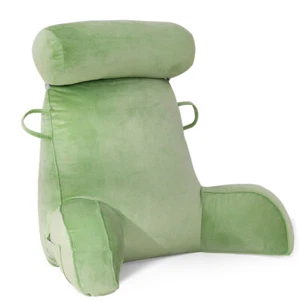Velvet Reading Pillow Backrest Pillow Bed Cushion Arms Support Back Rest Cushion - Picture 1 of 4