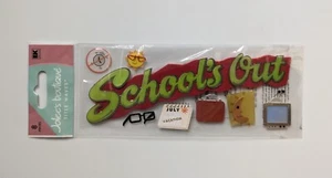 RARE Jolee's Schools Out Summer Break Vacation Scrapbooking Title Stickers - Picture 1 of 2