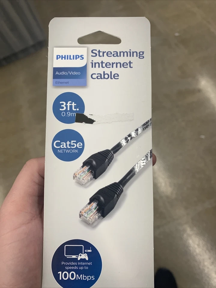 Philips Cat 5e Ethernet Cable - 3ft Internet Cable (9) - Image 1 of 1
