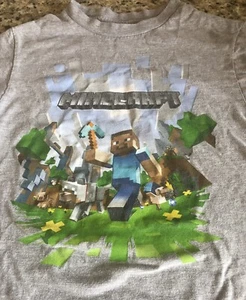 Official Minecraft T Shirt Youth Large 14 16 Mojang Jinx Steve YL  short sleeve - Picture 1 of 3