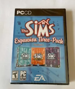 The Sims Expansion Three-Pack, New, Sealed, Unleashed, House Party, Superstar - Picture 1 of 5