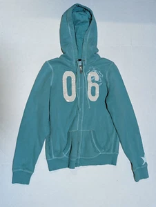 Sudadera con capucha Aerie Juniors talla mediana como nueva con cremallera completa 06 envejecida - Imagen 1 de 17