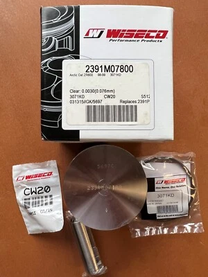 KIT PISTÓN WISECO 2391M07800 1998-1999 ARCTIC CAT ZR / ZL / POLVO ESPECIAL 600 Foto 1 de 4