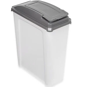 Contenedor de almacenamiento de basura de plástico Slimline de 25 L gris - Imagen 1 de 3