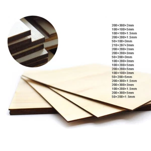 Sperrholz 1.5/2/3/5mm Multiplexplatte Sperrholzplatte Holzplatte 100/200/300mm - Bild 1 von 5