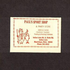 FISHING LICENSE HOLDER; Paul’s Sport Shop & Party Store in Manistique, Mich