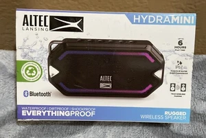 Altec Lansing HydraMini Bluetooth Wireless Speaker, LED Effects, IMW100-Black - Picture 1 of 5