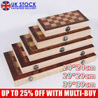 3 in 1 Chess Wooden Set Foldable Chessboard,Backgammon,Draughts Wood Board Game
