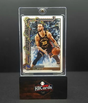 2025-26 Topps Holiday Stephen Curry Cookie Back SP #SSB-SC Warriors Bad Top Edge Foto 1 de 4