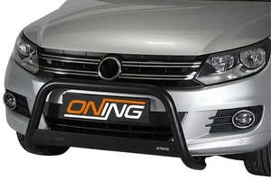 Frontbügel Edelstahl SCHWARZ für VW Tiguan 5N Bj.2011-2015 Ø63mm mit Gutachten - Bild 1 von 6