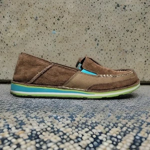 Zapatos Mocasines Ariat Cruiser Sin Cordones Para Mujer 8 B Metálicos Bronce Leopardo Cactus - Imagen 1 de 7