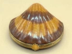Eximious Artoria Limoges Porzellan Frankreich große Muschel Muschel Schmuckstück / Schmuckkästchen - Bild 1 von 7