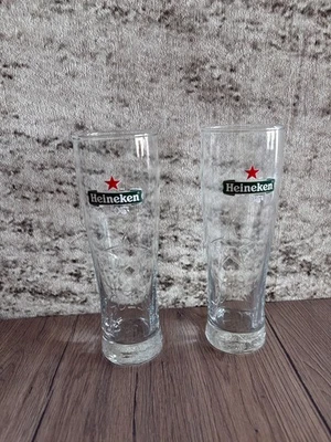 Coppia Bicchieri da Birra Heineken – Originali, Incisi – 33 cl - Immagine 1 di 4