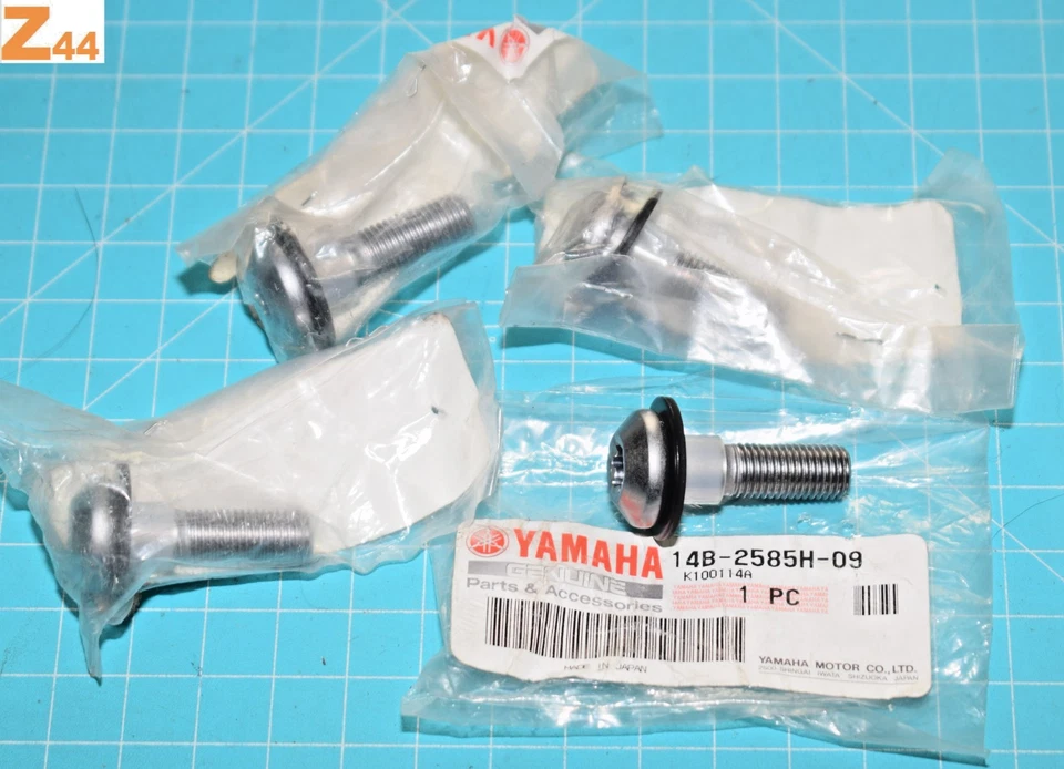 4 vis de cadre arrière d'origine YAMAHA 14B-2585H-09 pour YZF-R1 2009/2011 neuf - Photo 1/1