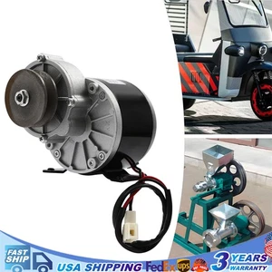 Motor cepillado reducción de engranajes motor eléctrico engranaje motor con polea de correa 12VDC 250W - Imagen 1 de 18