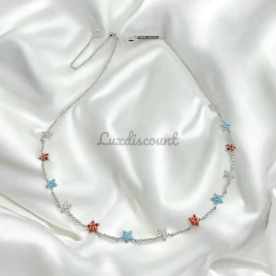 Collar Kendra Scott Sierra Star Plata Cristal Cadena. Minorista $85 Foto 1 de 4