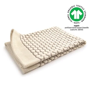 Baby-Decke Kuscheldecke Schmusedecke Babydecke Merino Schurwolle GOTS 90x90cm - Bild 1 von 1