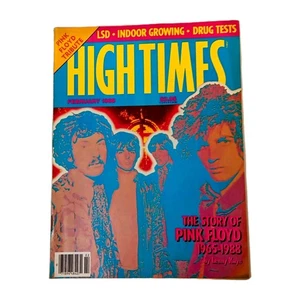Vintage High Times Magazine Feb 1988 Rare Pink Floyd Tribute Free Shipping  - Picture 1 of 4
