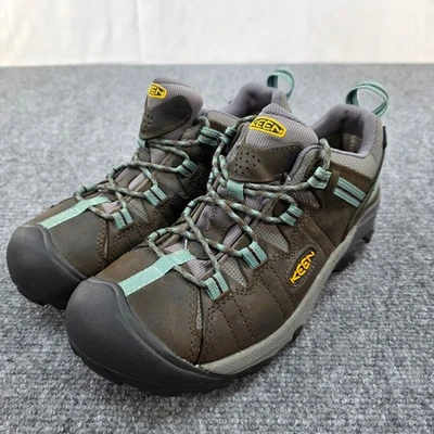 KEEN Targhee II Waterproof Hiking Trail Shoes Women's Brown/Teal Size 11 - Image 1 of 4
