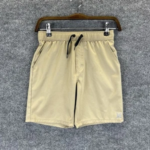 Hurley Shorts Boys Size 10-12 Quick Dry Drawstring Khaki Beige - Picture 1 of 10