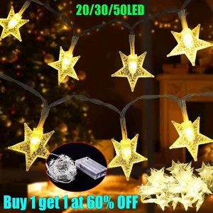 LED Star Lights Battery Garden Fairy String Micro Wedding Party Bedroom Decor UK - Picture 1 of 14