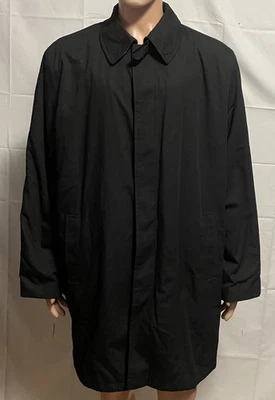 Claiborne Overcoat Mens XL Black Thinsulate Lined Outerwear Removable Lining - Image 1 of 4