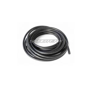 Black Rubber Fuel Gas Petrol Line By The Foot 1/4" ID Hose Motorcycle Honda Bike - Picture 1 of 1