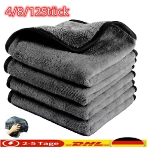 4-12Pack Auto Mikrofasertuch Poliertuch Trockentuch 40x40cm Microfaser 1200GSM - Bild 1 von 15