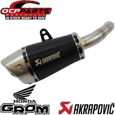 NUEVO SILENCIADOR SLIP-ON LINE TITANIO AKRAPOVIC 2022 - 2024 HONDA GROM MSX125 Foto 1 de 4