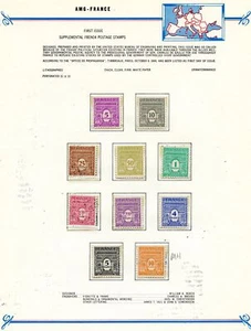 France Scott 475-476H Unused AMG France I Issue - Picture 1 of 1