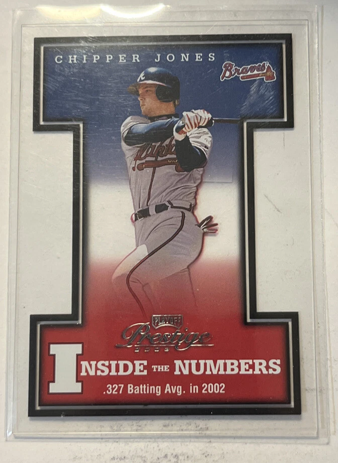 2003 Playoff Prestige Inside the Numbers /2002 Chipper Jones #IN-20 MINT FO7287 - Image 1 of 1