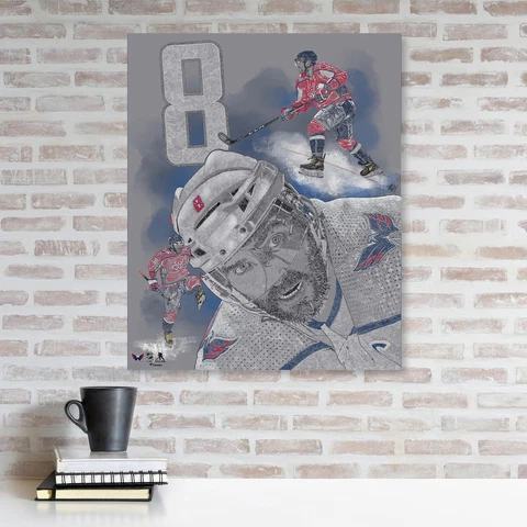 Alex Ovechkin Washington Capitals Unsigned Stretched 20" x 24 Cover