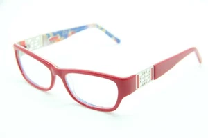 NEW COCO SONG LOVE STREETS COL. 2 RED BLUE PINK AUTHENTIC FRAME EYEGLASSES 53-15 - Picture 1 of 3