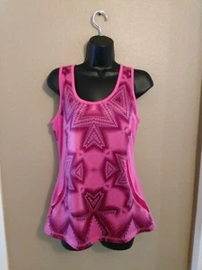 Lucy Tech Women's Raspberry Pink Sleeveless Athletic Top, M - Picture 1 of 7