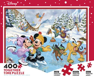 Rompecabezas de 400 piezas de patinaje Ceaco Mickey & Minnie - Imagen 1 de 3