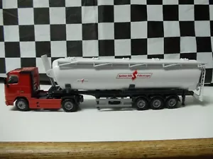 VOLVO FH12 TRACTOR ARTICULATED BULK POWDER TRANSPORTER DIE-CAST 1/50 JOAL - Picture 1 of 12