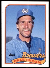 1989 Topps Dale Sveum Milwaukee Brewers #12