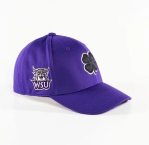 BLACK CLOVER LIVE LUCKY WEBER STATE UNIVERSITY WSU BASEBALL CAP PURPLE L/XL NWT - Picture 1 of 12