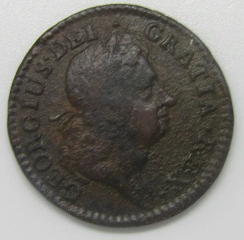 1724 Colonial Woods Hibernia Half Penny, Very nice Condition Cover