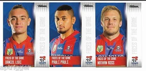 2017 NRL Traders Faces of the Game KNIGHTS 3 Card Set - Picture 1 of 1