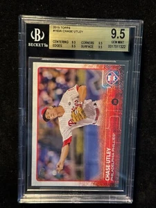 2015 Topps CHASE UTLEY #163, BGS 9.5 GEM MINT, Low Pop(1) & NONE Higher! - Picture 1 of 2