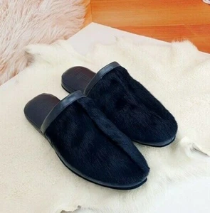 Zapatillas de cuero de piel azul para hombre, zapatos de casa Nutria, hechas a mano por LITVIN - Imagen 1 de 8