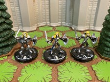 3 Elven Recruit #25, 26, 27 Sinister Mage Knight Lot D&D, Pathfinder, RPG