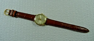Vintage WITTNAUER Geneva 10K Gold Filled Manual Wind Military Style Men's Watch - Picture 1 of 7
