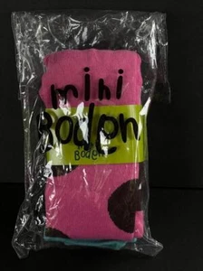 NEW 2pr mini Boden Tights 5 6 Y Brown Pink Aqua Blue Big Dot Cotton Blend School - Picture 1 of 7