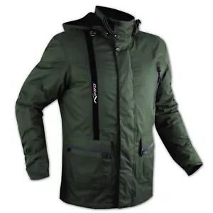 Chaqueta de la Moto Impermeable Termica Extraíble Protecciones CE Verde - Imagen 1 de 9
