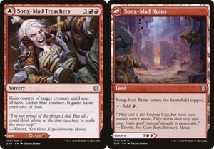 SONG-MAD TREACHERY X 4 N/M ZENDIKAR RISING MAGIC THE GATHERING - Bild 1 von 1