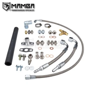 MAMBA COMBO Universal TD05/TB25/GT28R/EFR/K04 Turbo Oil & Water Line Kit - Picture 1 of 6