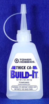 TOWER HOBBIES BUILD-IT THICK CA- GLUE (2 OZ.)( PART # TOWR3802 ) - Image 1 of 2