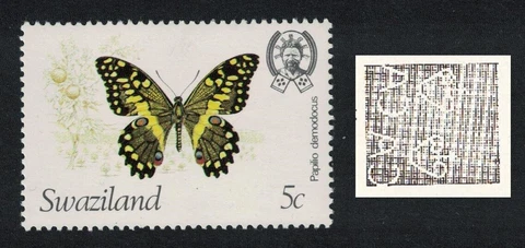 Swaziland Butterfly 'Papilio demodocus' 5c Wmk Crown to Right 1982 MNH SG#393 Cover
